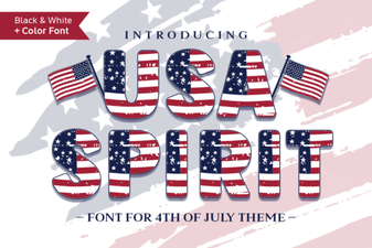 Patriotic Typography for Bold Projects
