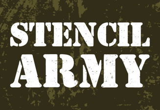 Stencil Army Font: Bold Military Style for Design Projects
