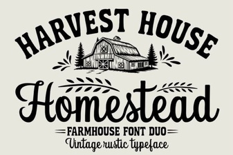 Homestead Font: Rustic Charm for Modern Design