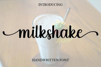 Milkshake Font: Playful Script for Creative Designs