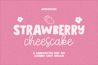 Sweet Strawberry Cheesecake Font for Creative Design Projects