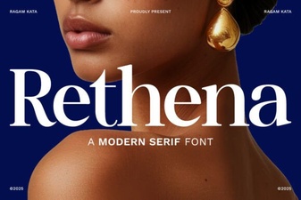Rethena Font - Elegant Serif Typeface for Classic Designs